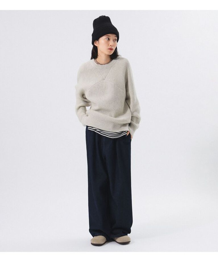 BEAMSBOY「Gramicci × BEAMS BOY / 別注 ワイド デニム パンツ」|チノ|