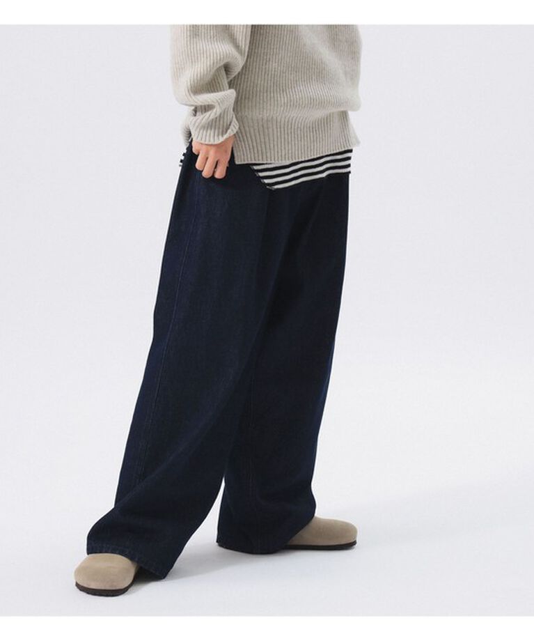 BEAMSBOY「Gramicci × BEAMS BOY / 別注 ワイド デニム パンツ」|チノ|