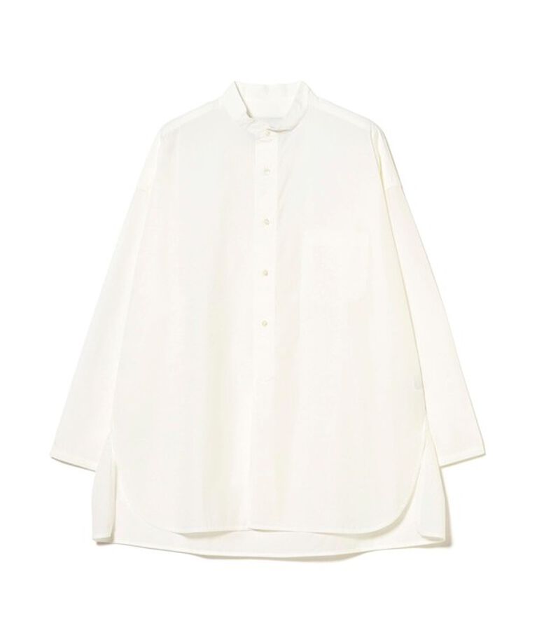 Demi-Luxe BEAMS 「TICCA / コットン スタンドネック スクエアシャツ」|シャツ・ブラウス|