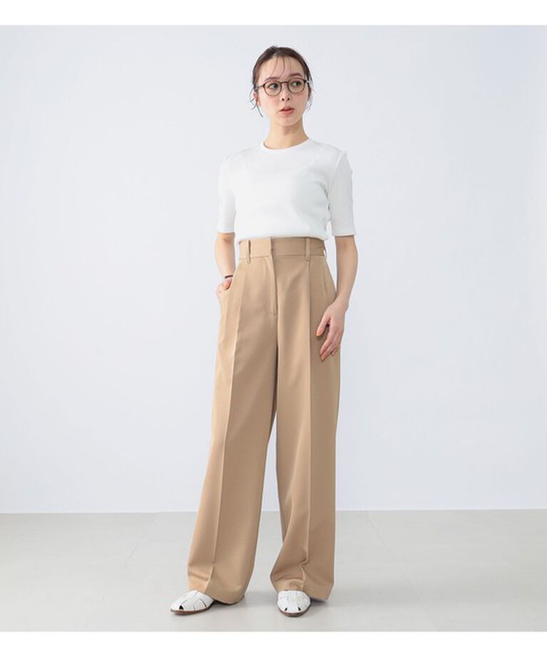 Demi-Luxe BEAMS 「スタイリスト佐藤佳菜子 × SLOANE × Demi-Luxe BEAMS / 別注 リブTシャツ」|Tシャツ・カットソー|