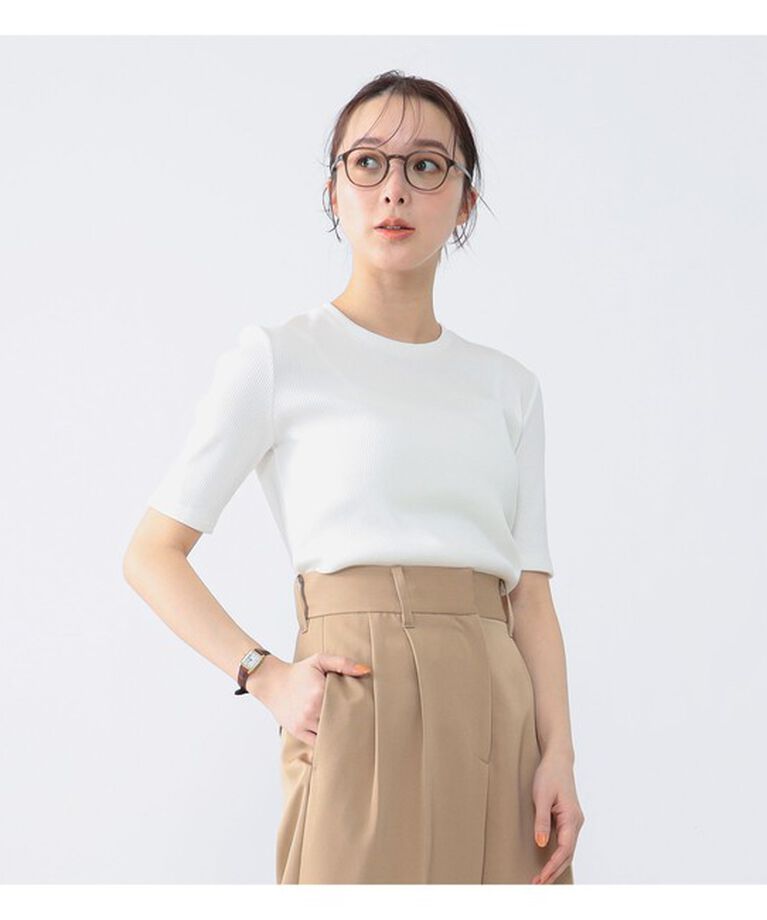Demi-Luxe BEAMS 「スタイリスト佐藤佳菜子 × SLOANE × Demi-Luxe BEAMS / 別注 リブTシャツ」|Tシャツ・カットソー|