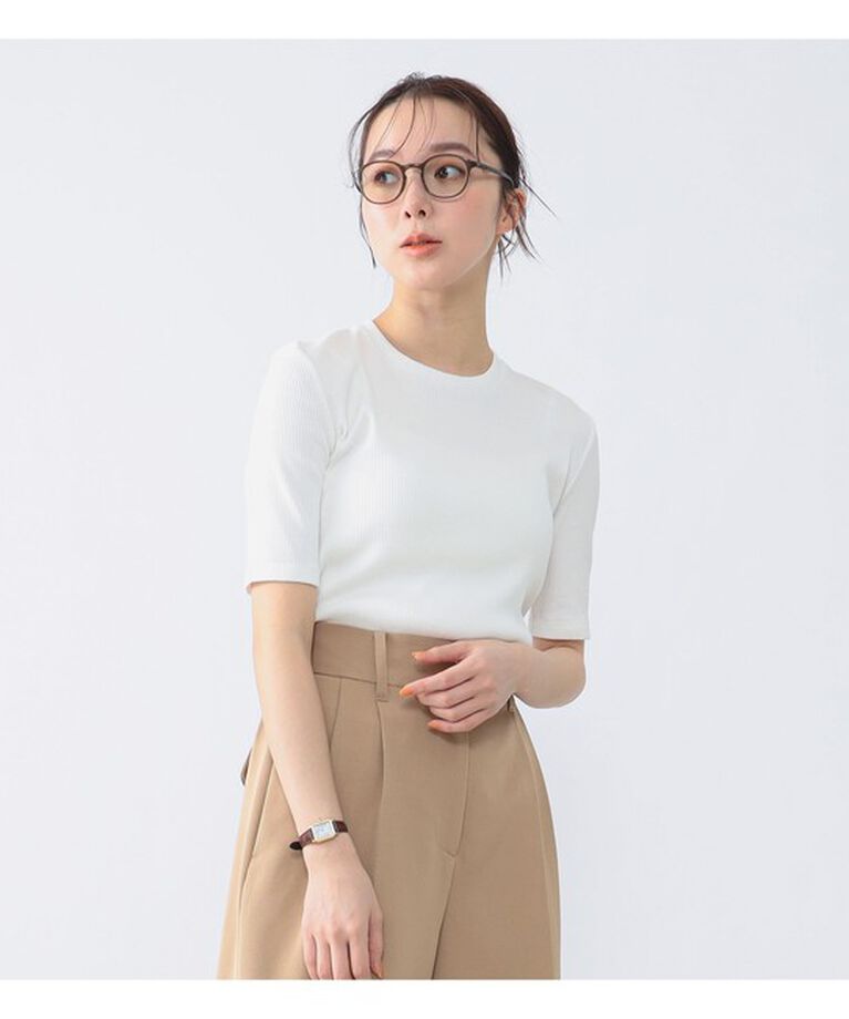 Demi-Luxe BEAMS 「スタイリスト佐藤佳菜子 × SLOANE × Demi-Luxe BEAMS / 別注 リブTシャツ」|Tシャツ・カットソー|
