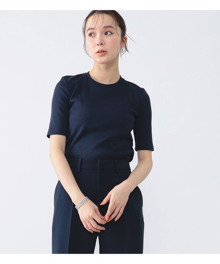 Demi-Luxe BEAMS 「スタイリスト佐藤佳菜子 × SLOANE × Demi-Luxe BEAMS / 別注 リブTシャツ」|Tシャツ・カットソー|