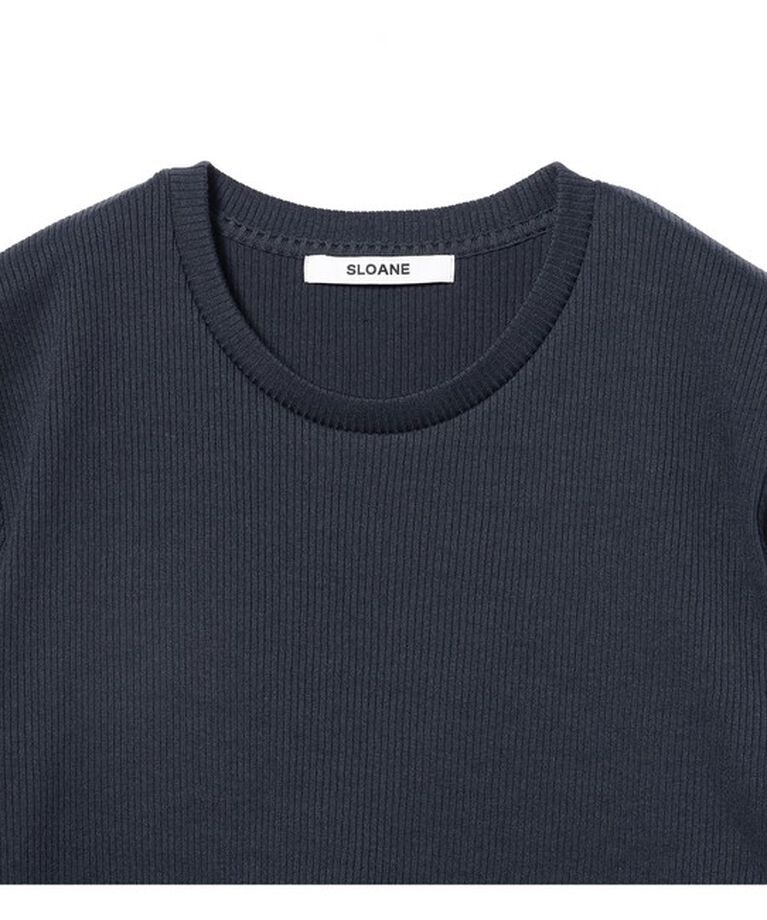 Demi-Luxe BEAMS 「スタイリスト佐藤佳菜子 × SLOANE × Demi-Luxe BEAMS / 別注 リブTシャツ」|Tシャツ・カットソー|