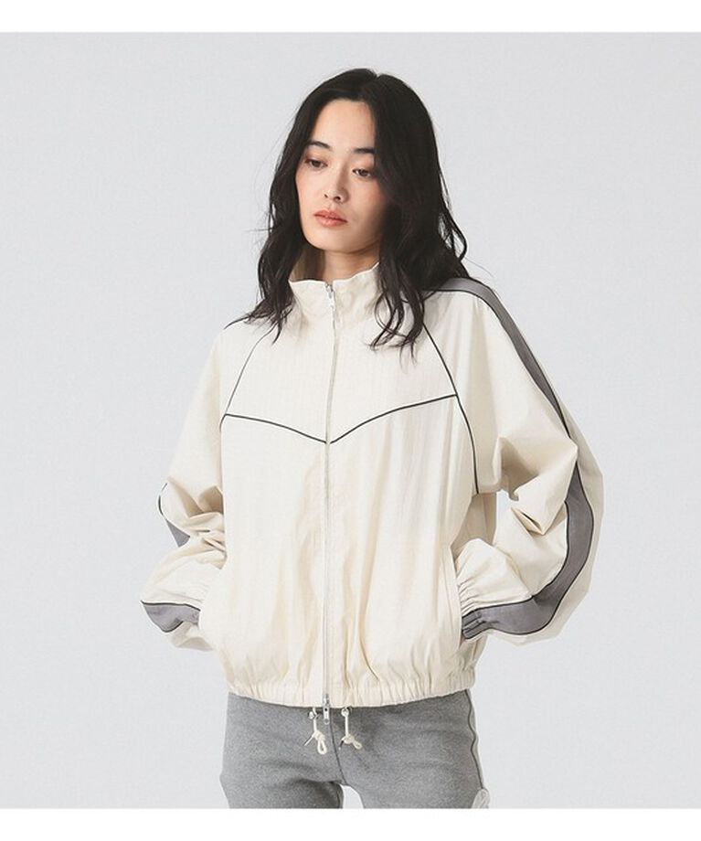 Ray BEAMS 「ストライプ キリカエ トラックジャケット」|ブルゾン・スタジャン|OFF_WHITE