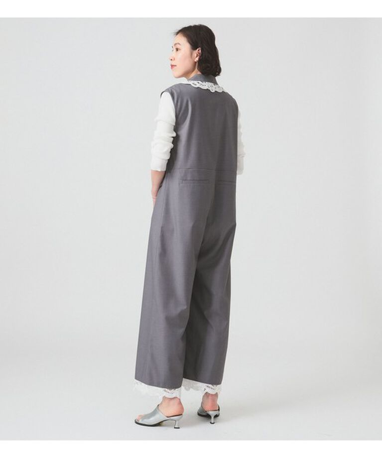 Ray BEAMS 「RBS / バテン レース トリム サロペット」|オールインワン|