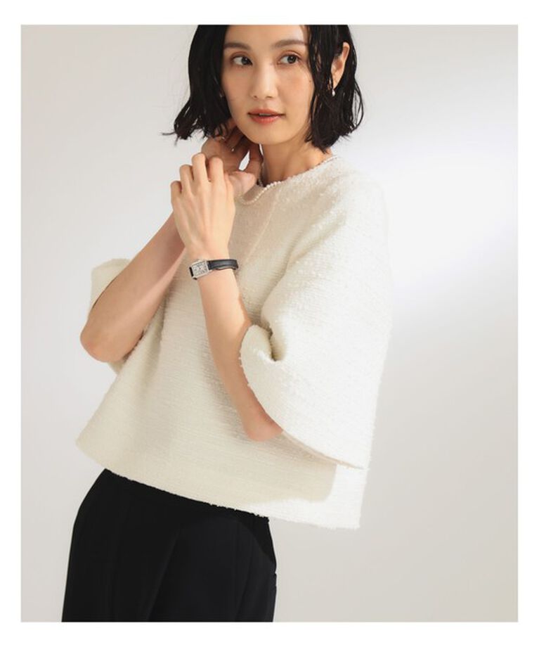 Demi-Luxe BEAMS 「ツィード フレアスリーブ プルオーバー＊」|シャツ・ブラウス|BEIGE