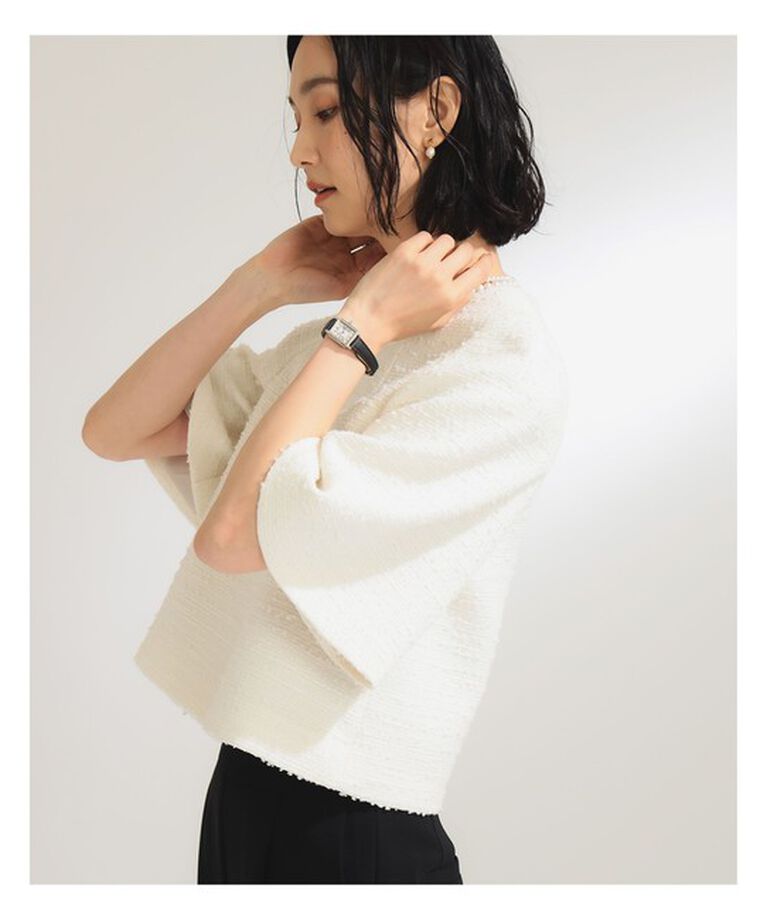 Demi-Luxe BEAMS 「ツィード フレアスリーブ プルオーバー＊」|シャツ・ブラウス|