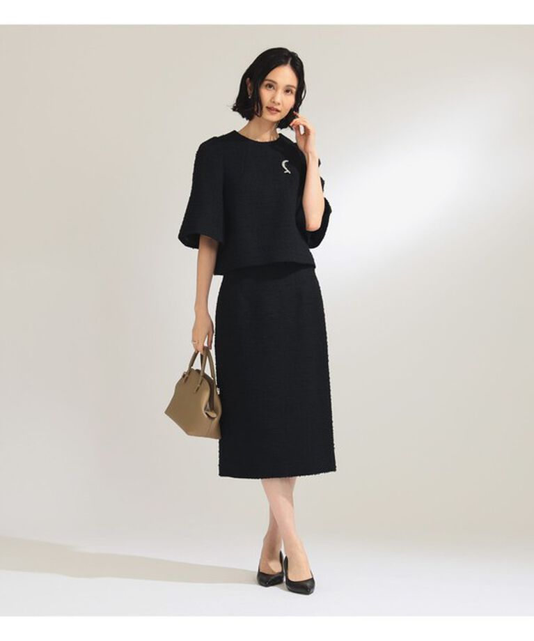 Demi-Luxe BEAMS 「ツィード フレアスリーブ プルオーバー＊」|シャツ・ブラウス|