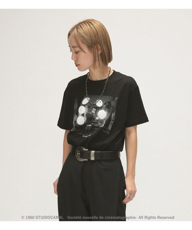 BEAMSBOY「maturely / ジャン=リュック・ゴダール プリント Tシャツ」|Tシャツ・カットソー|BLACK