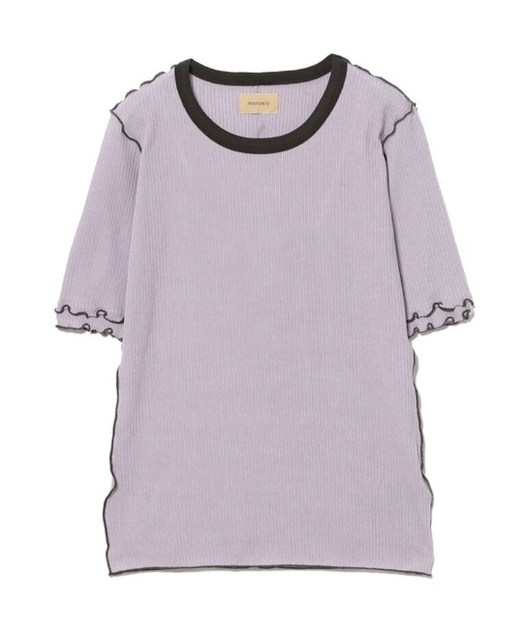 BEAMSBOY「maturely / リブ トリム ＆ メロー」|Tシャツ・カットソー|