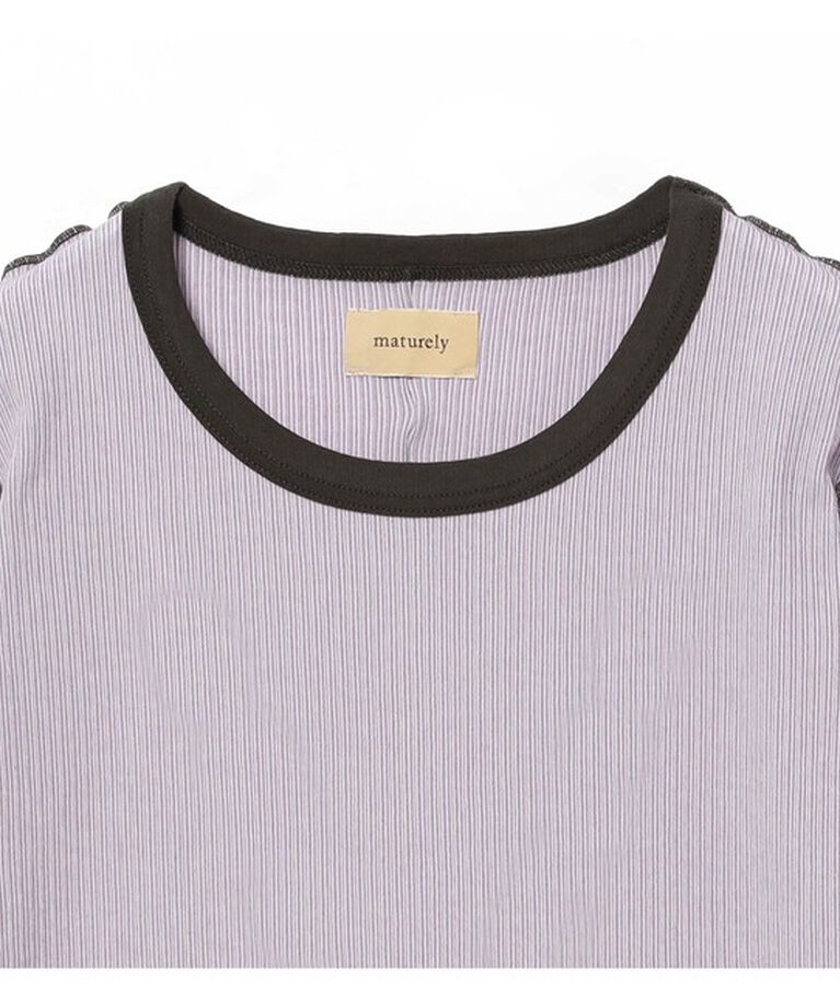 BEAMSBOY「maturely / リブ トリム ＆ メロー」|Tシャツ・カットソー|
