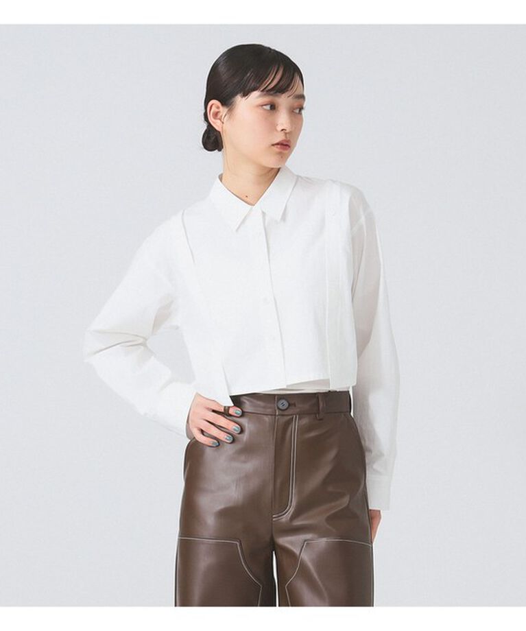 Ray BEAMS 「ショルダー オープン シャツ」|シャツ・ブラウス|WHITE