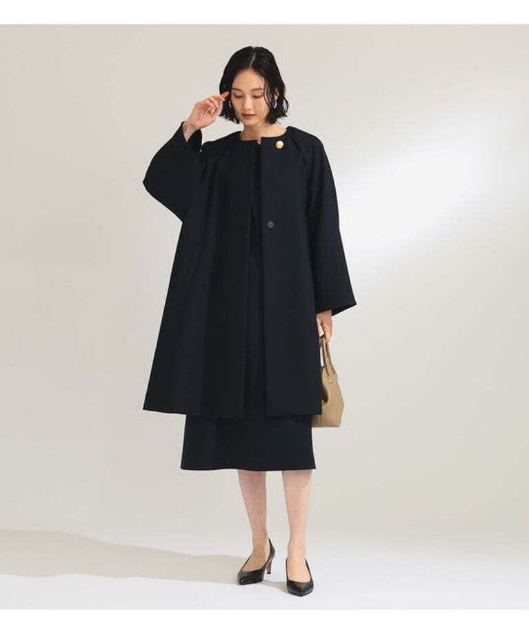 Demi-Luxe BEAMS 「フレアー ラグランスリーブ コート」|ダッフルコート|