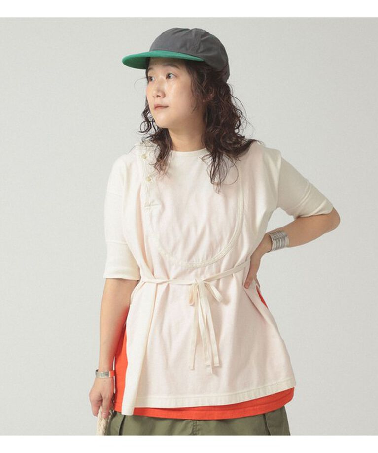 BEAMSBOY「ミリタリー ヘンリーネック ショートスリーブ」|Tシャツ・カットソー|IVORY