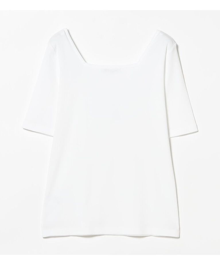 Demi-Luxe BEAMS 「【別注】スタイリスト佐藤佳菜子 × SLOANE / スクエアネック リブTシャツ」|Tシャツ・カットソー|