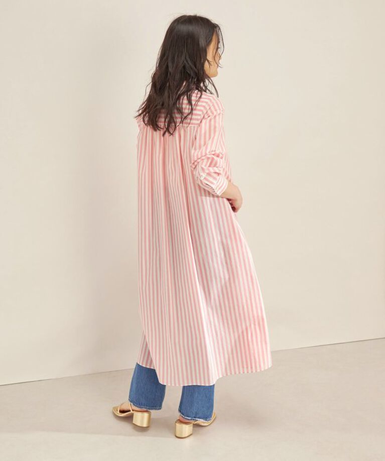 SHIPS for women「〈手洗い可能〉MANTECO カラー ストライプ ワンピース」|ワンピース|