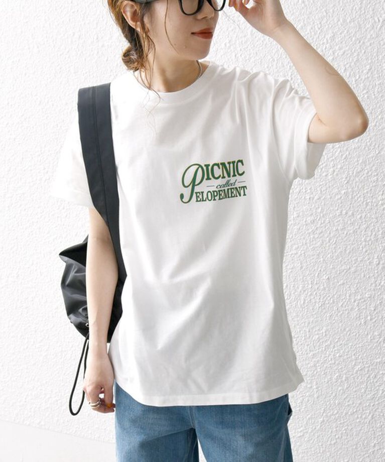 SHIPS any「SHIPS any:〈洗濯機可能〉ロゴ プリント TEE」|Tシャツ・カットソー|ホワイト系2
