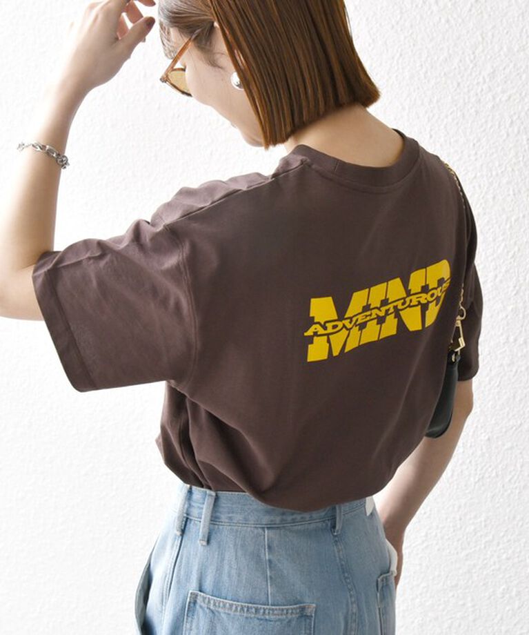 SHIPS any「SHIPS any:〈洗濯機可能〉ロゴ プリント TEE」|Tシャツ・カットソー|ブラウン系2