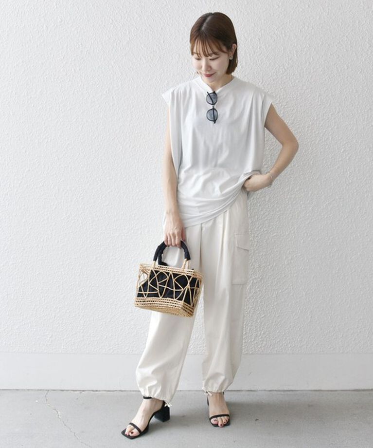 SHIPS any「SHIPS any:〈洗濯機可能〉ショルダータック フレンチ ルーズ TEE」|Tシャツ・カットソー|