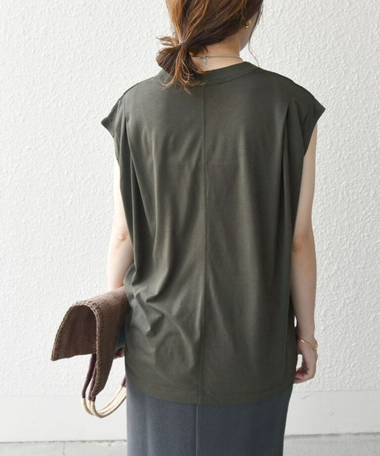 SHIPS any「SHIPS any:〈洗濯機可能〉ショルダータック フレンチ ルーズ TEE」|Tシャツ・カットソー|