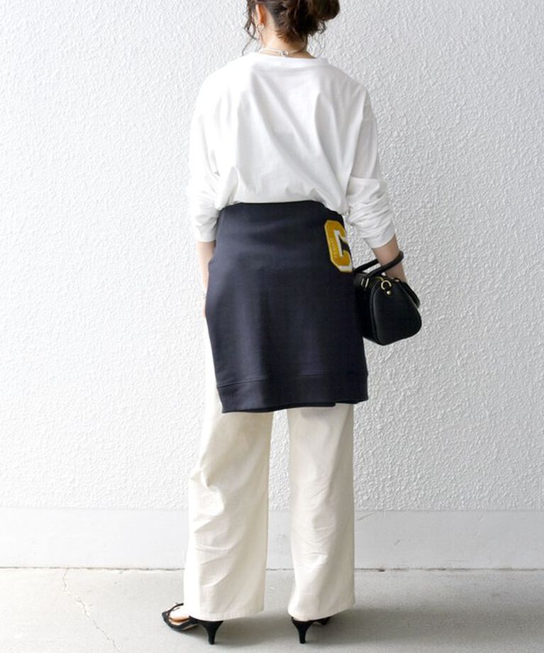 SHIPS any「【SHIPS any別注】monmimi:〈洗濯機可能〉ロゴ プリント ロンTEE 24FW」|Tシャツ・カットソー|