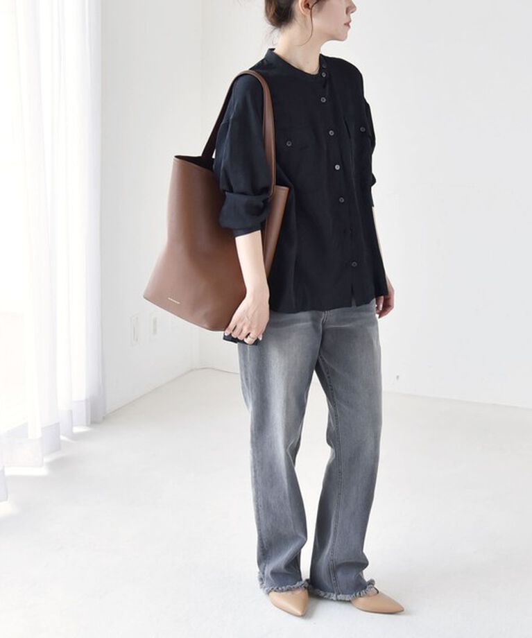 quaranciel「quaranciel:〈洗濯機可能〉ドレッシー ワーク ロングスリーブ シャツ」|シャツ・ブラウス|