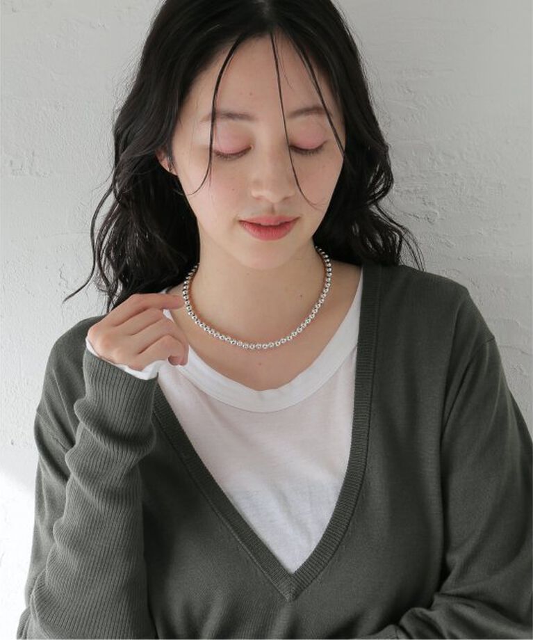 SLOBE IENA「《追加》SLOBE メタルビーズショートネックレス」|ネックレス|
