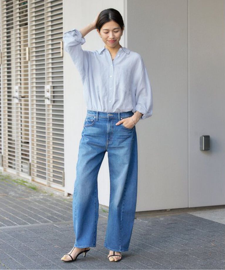 IENA「《追加予約》ラミーリヨセルロングシャツ」|シャツ・ブラウス|