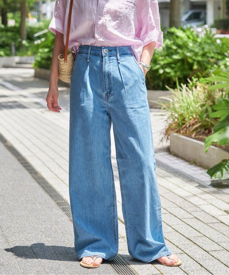 Spick and Span「upper hights / アッパーハイツ 別注 THE LAZY CINDY」|デニム|ブルー A