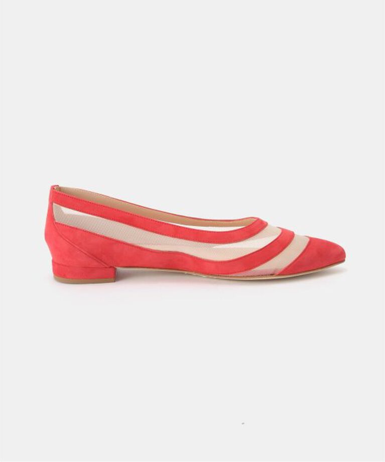 Spick and Span「《一部店舗+WEB限定》FABIO RUSCONI スエードメッシュコンビフラットシューズ」|その他|
