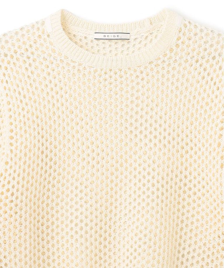 BEIGE,「【Precious 6月号掲載】GASPARD / メッシュニット」|ニット・セーター|