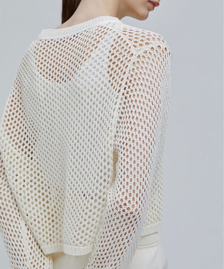 BEIGE,「【Precious 6月号掲載】GASPARD / メッシュニット」|ニット・セーター|