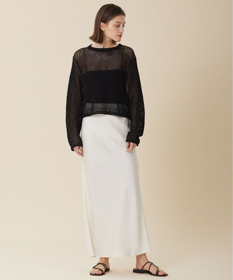 BEIGE,「【Precious 6月号掲載】GASPARD / メッシュニット」|ニット・セーター|