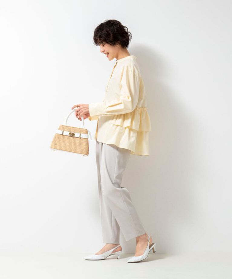 NOLLEY'S sophi「【AULENTTI/ オーレンティ】 ひねりラフィア風ミニトートバッグ」|かごバッグ|