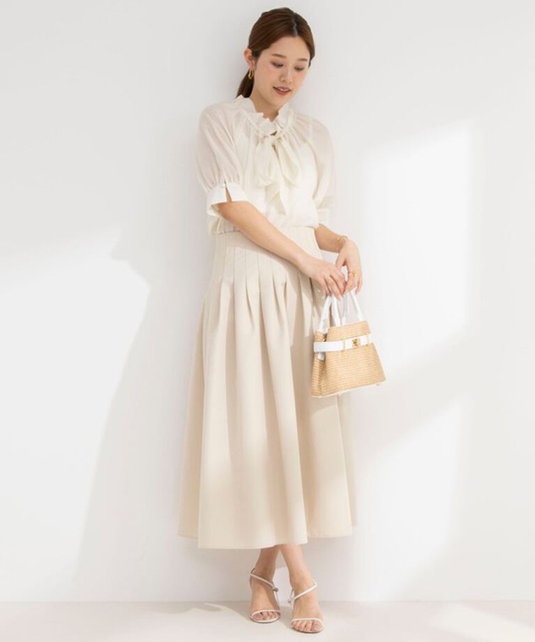 NOLLEY'S sophi「【AULENTTI/ オーレンティ】 ひねりラフィア風ミニトートバッグ」|かごバッグ|