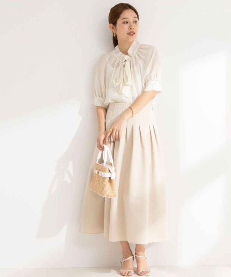 NOLLEY'S sophi「【AULENTTI/ オーレンティ】 ひねりラフィア風ミニトートバッグ」|かごバッグ|