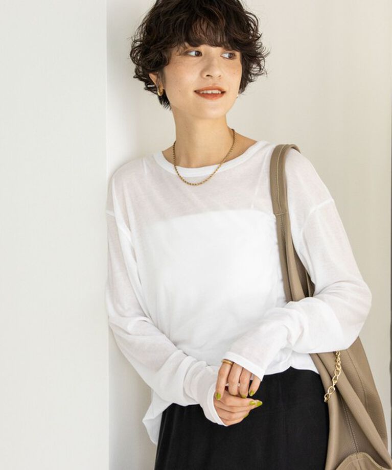NOLLEY'S「MY STANDARD ルーズシアーロンT」|Tシャツ・カットソー|