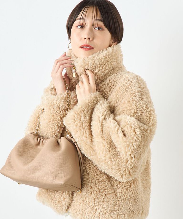 NOLLEY'S sophi「フェイクシープファーショートブルゾン」|ブルゾン・スタジャン|