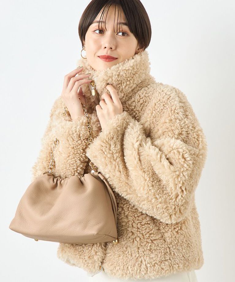 NOLLEY'S sophi「フェイクシープファーショートブルゾン」|ブルゾン・スタジャン|