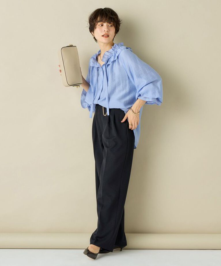 NOLLEY'S sophi「ウォッシャブルシャークツータックワイドパンツ」|その他|