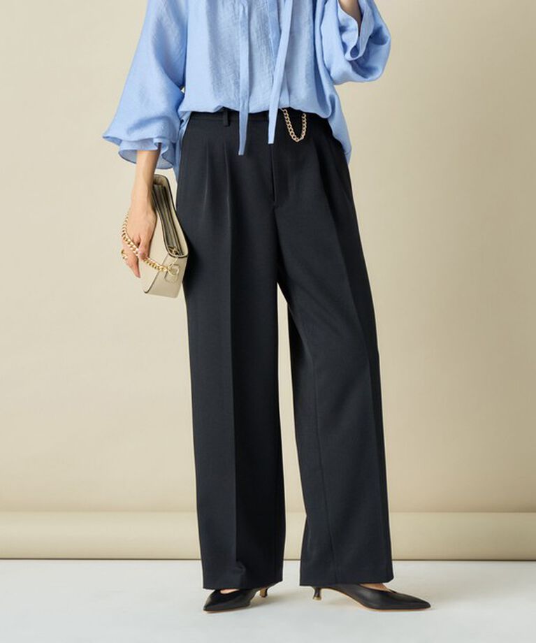 NOLLEY'S sophi「ウォッシャブルシャークツータックワイドパンツ」|その他|
