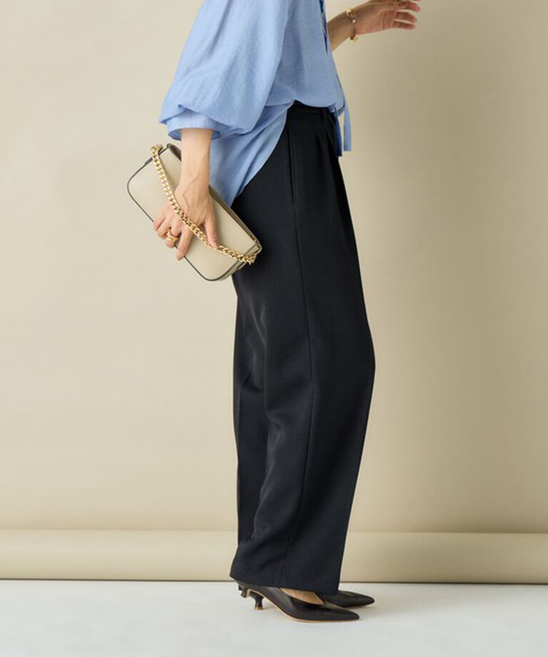 NOLLEY'S sophi「ウォッシャブルシャークツータックワイドパンツ」|その他|