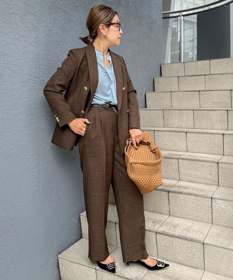 NOLLEY'S sophi「ウォッシャブルシャークツータックワイドパンツ」|その他|