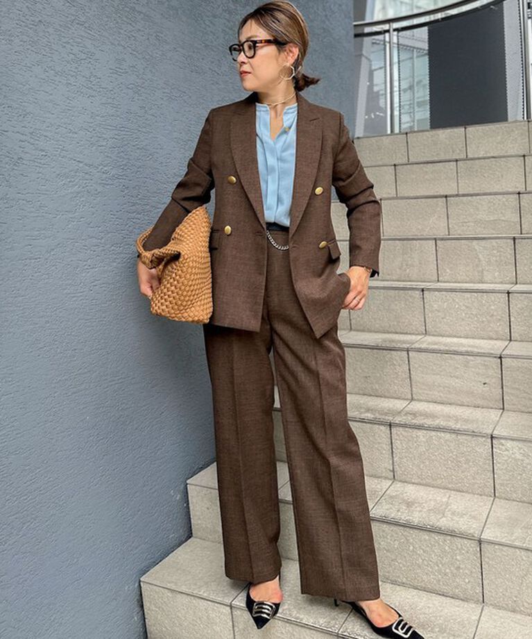 NOLLEY'S sophi「ウォッシャブルシャークツータックワイドパンツ」|その他|