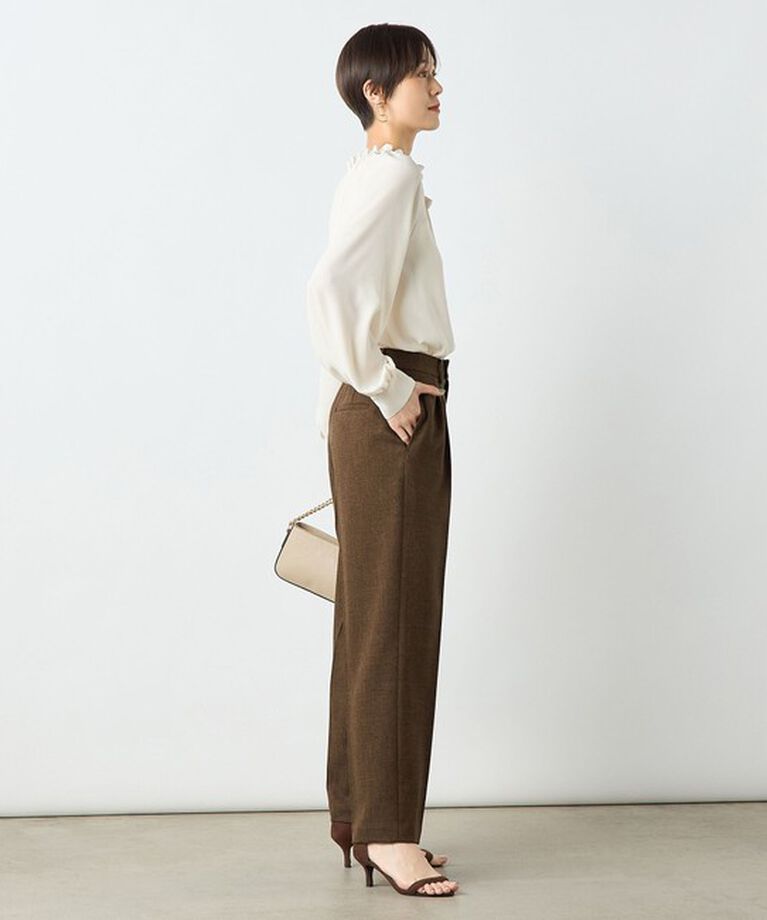 NOLLEY'S sophi「ウォッシャブルシャークツータックワイドパンツ」|その他|