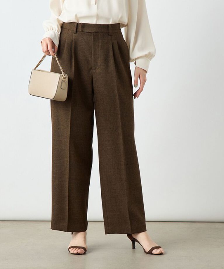 NOLLEY'S sophi「ウォッシャブルシャークツータックワイドパンツ」|その他|