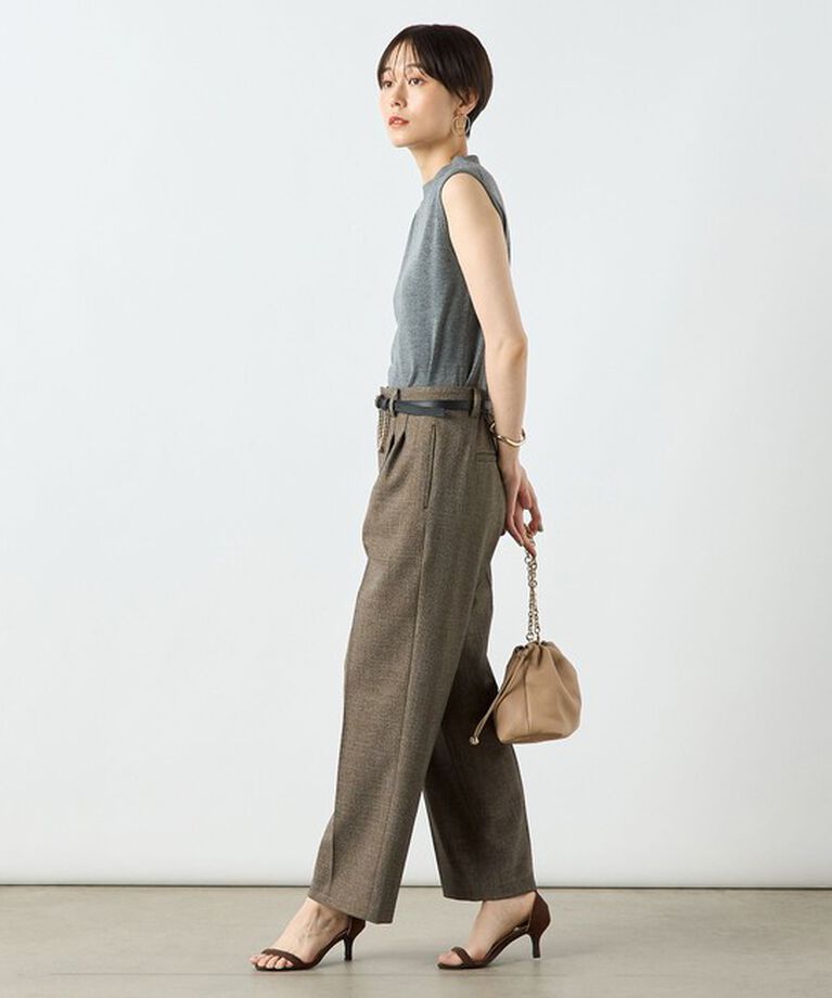 NOLLEY'S sophi「ウォッシャブルシャークツータックワイドパンツ」|その他|