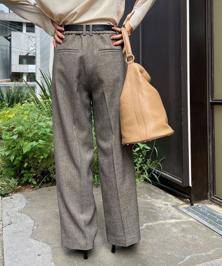 NOLLEY'S sophi「ウォッシャブルシャークツータックワイドパンツ」|その他|