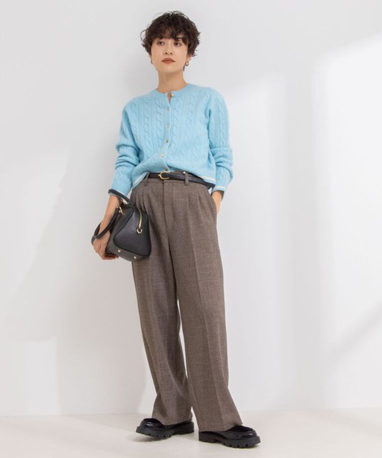 NOLLEY'S sophi「ウォッシャブルシャークツータックワイドパンツ」|その他|